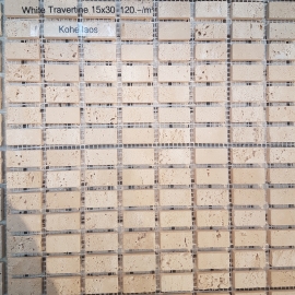 Travertiini mosaiik 1,5x3cm